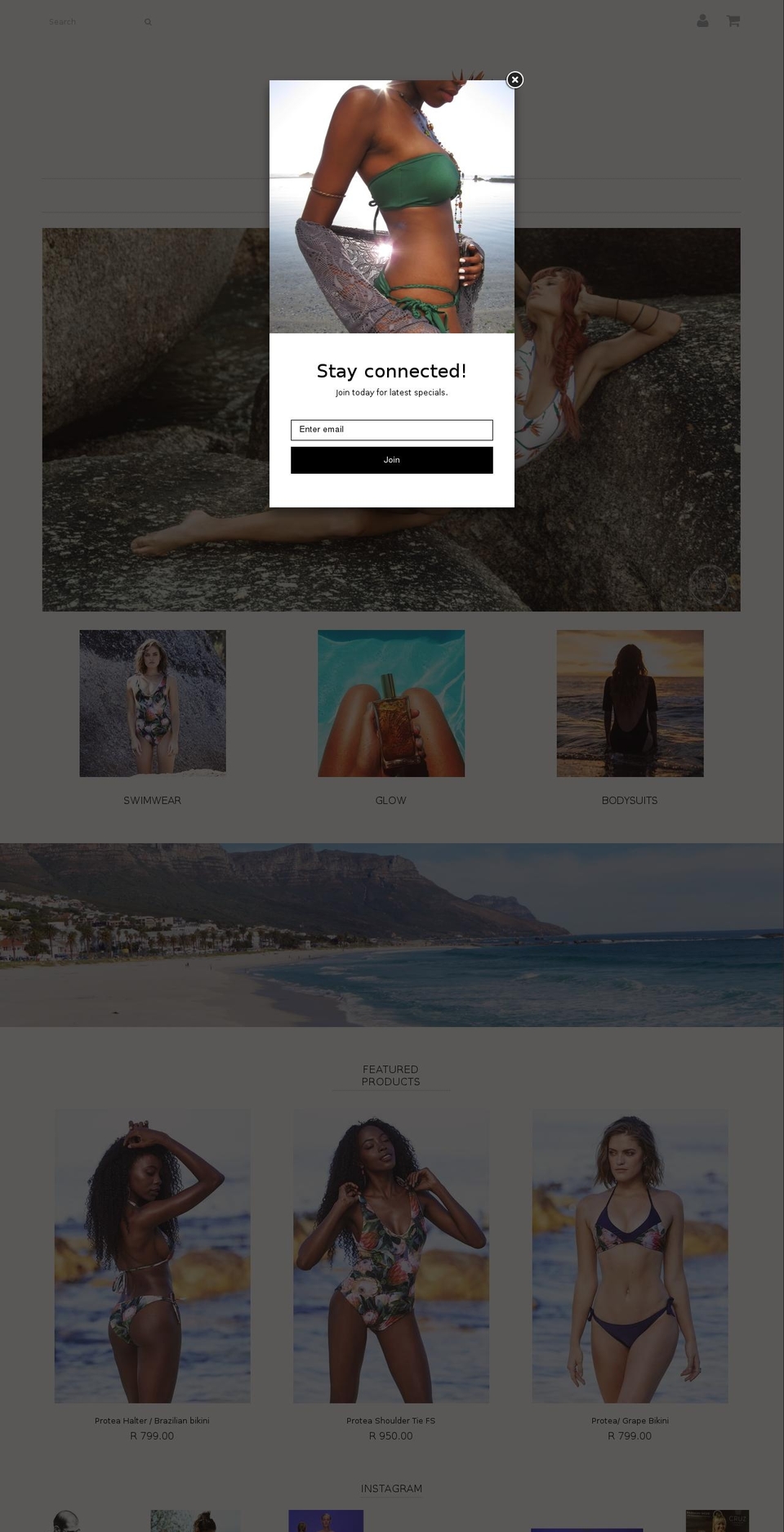 gabrielleswimwear.com shopify website screenshot