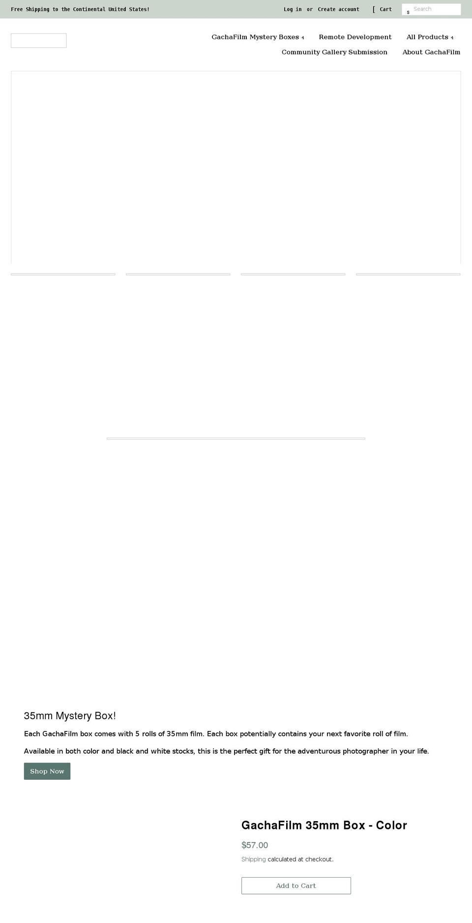 gachafilm.com shopify website screenshot