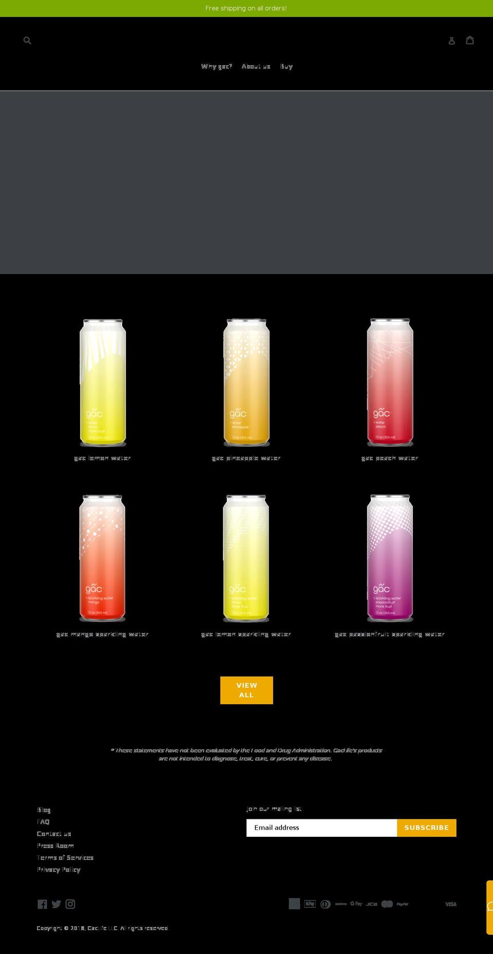gaclife.com — Shopify storefront screenshot