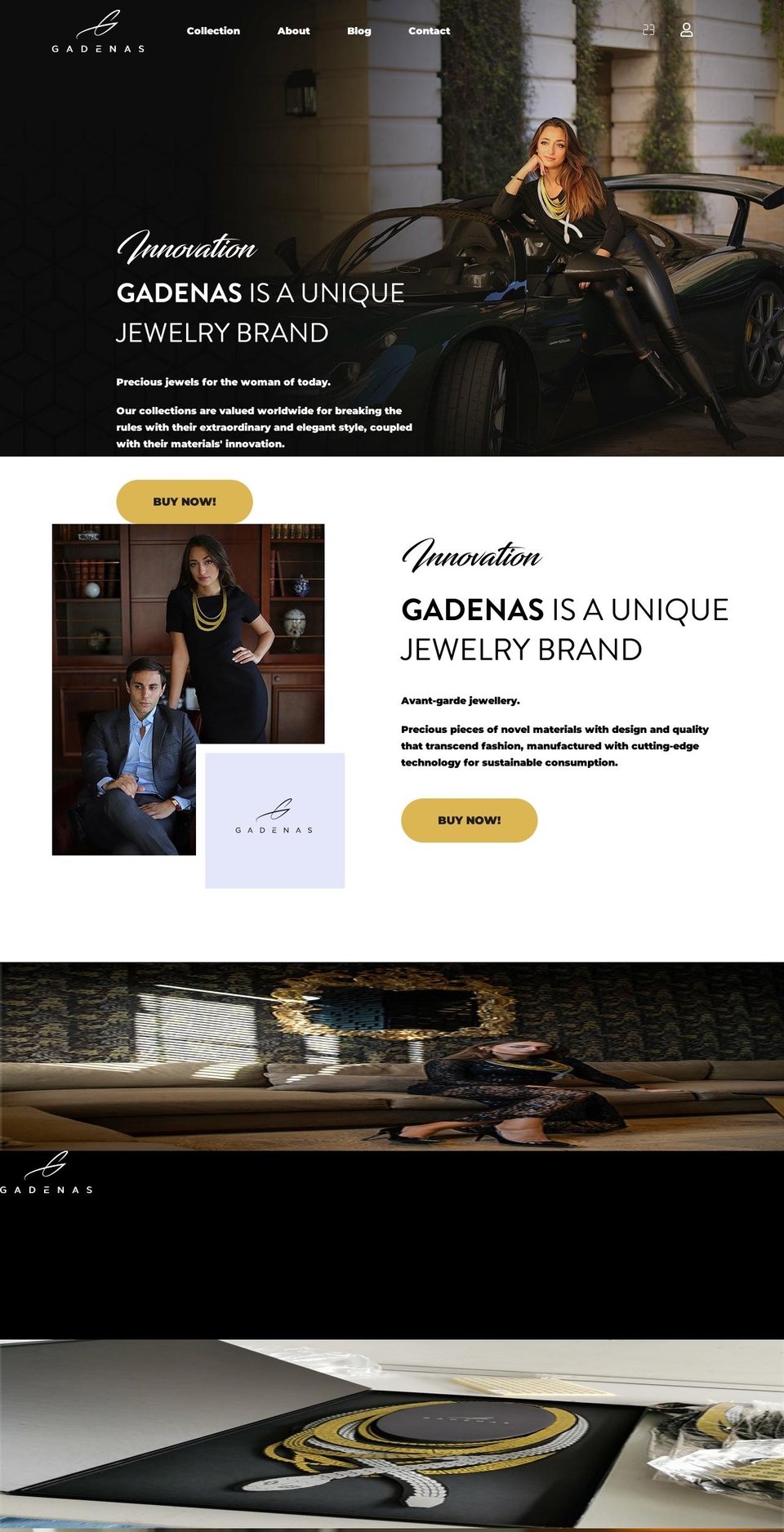 gadenas.com shopify website screenshot