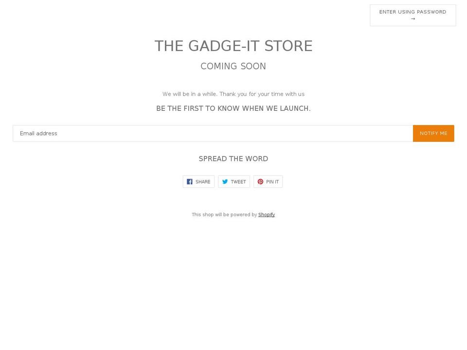 DSL Theme Shopify theme site example gadge-it.com