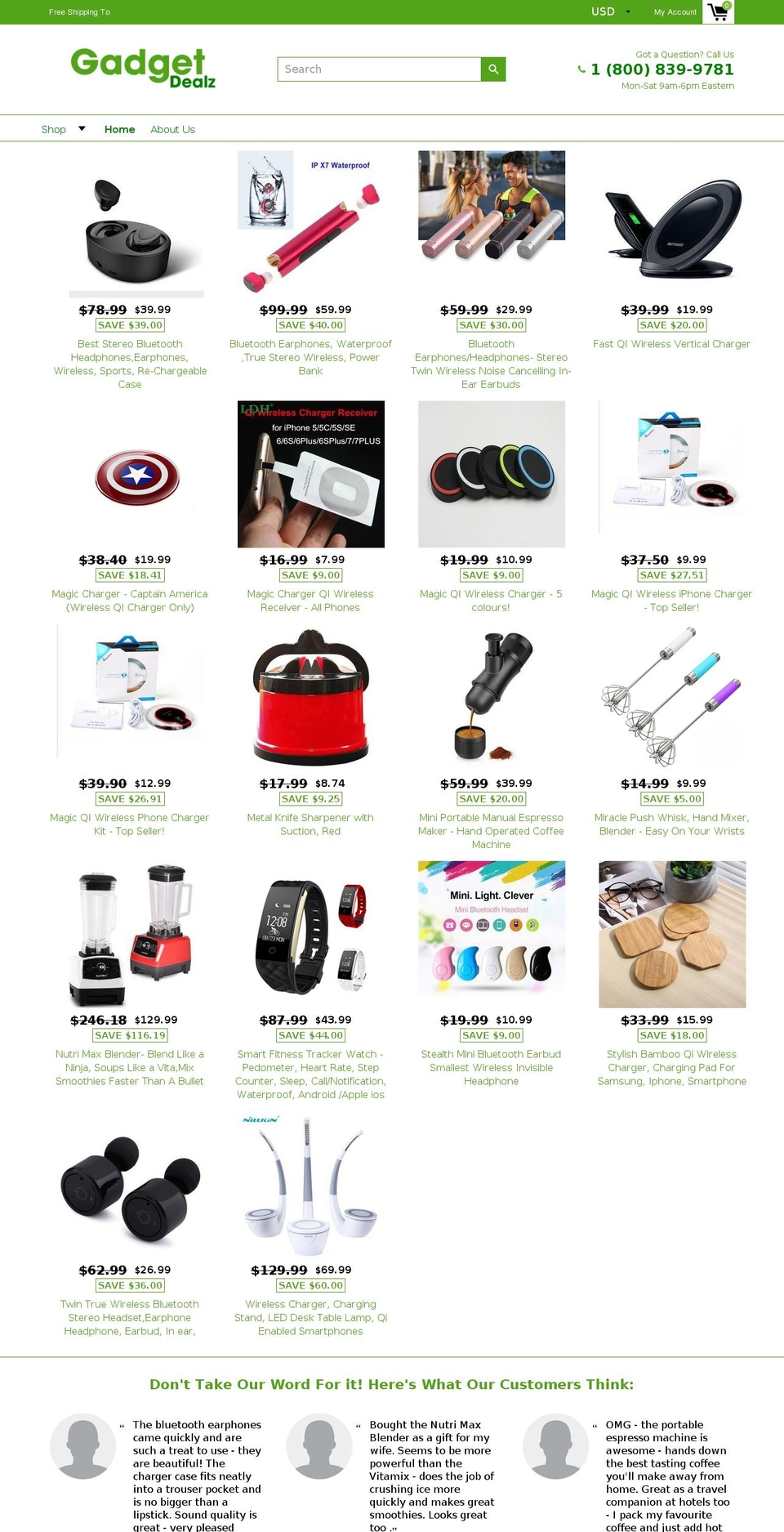 gadget-dealz.com — Shopify storefront screenshot