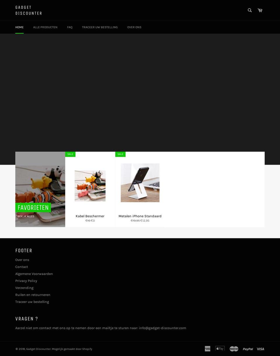 gadget-discounter.com — Shopify storefront screenshot