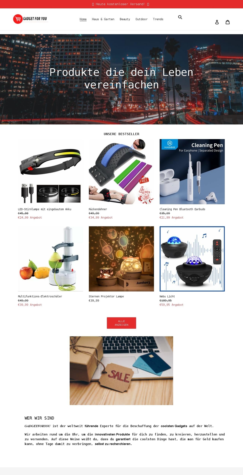 gadget-for-you.com shopify website screenshot