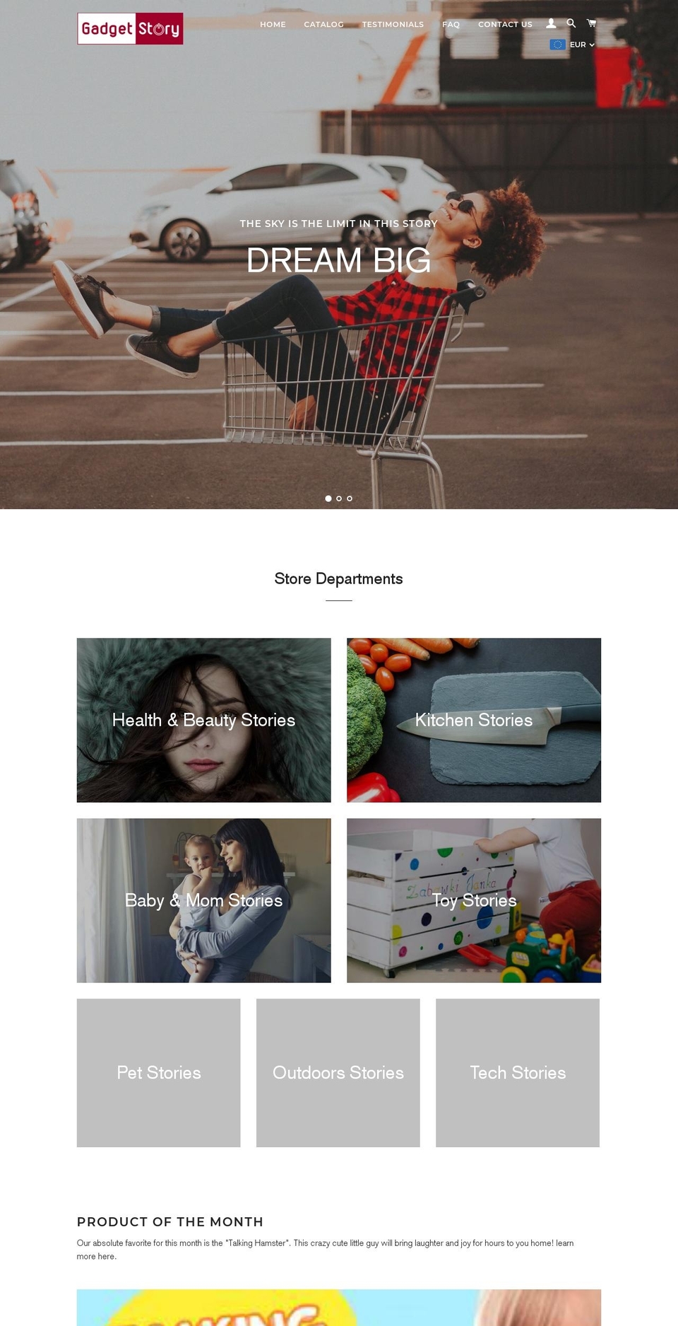 gadget-story.com — Shopify storefront screenshot