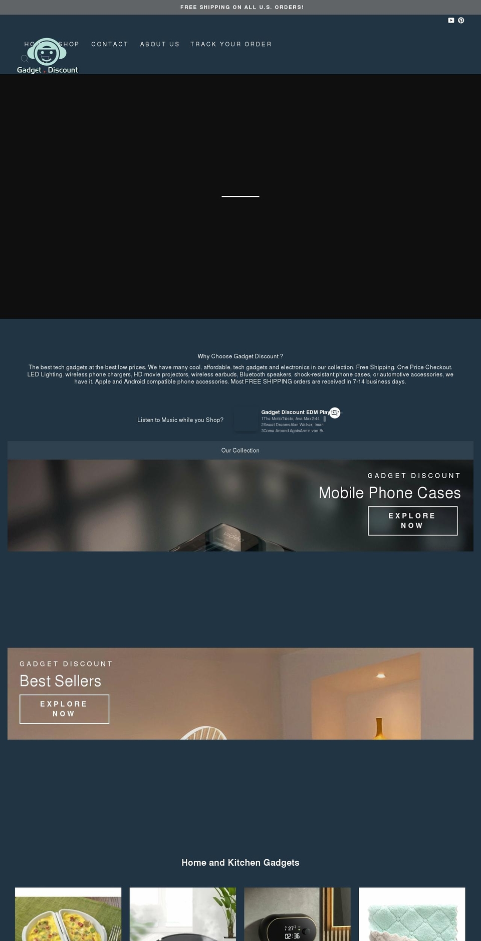 gadget.discount shopify website screenshot