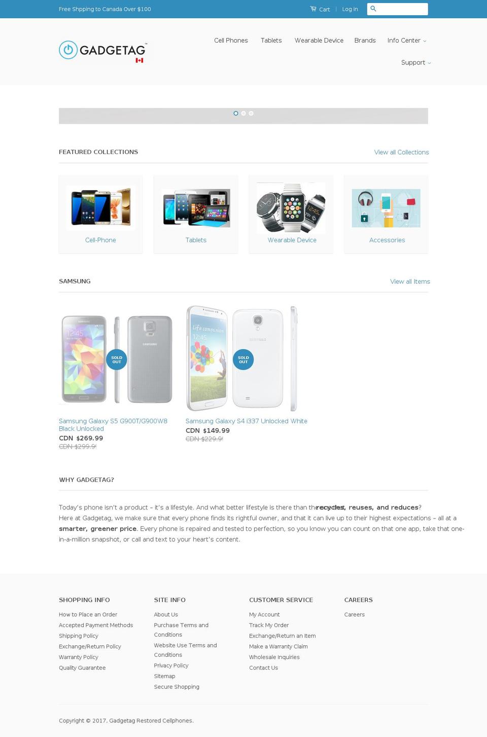 gadgetag.com shopify website screenshot