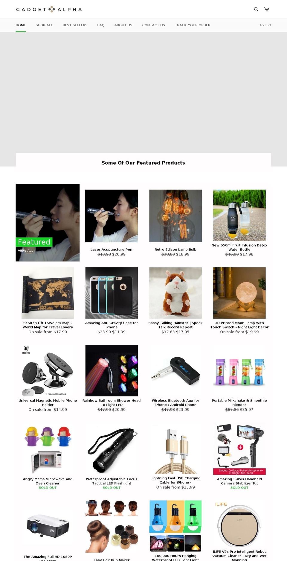 gadgetalpha.com — Shopify storefront screenshot