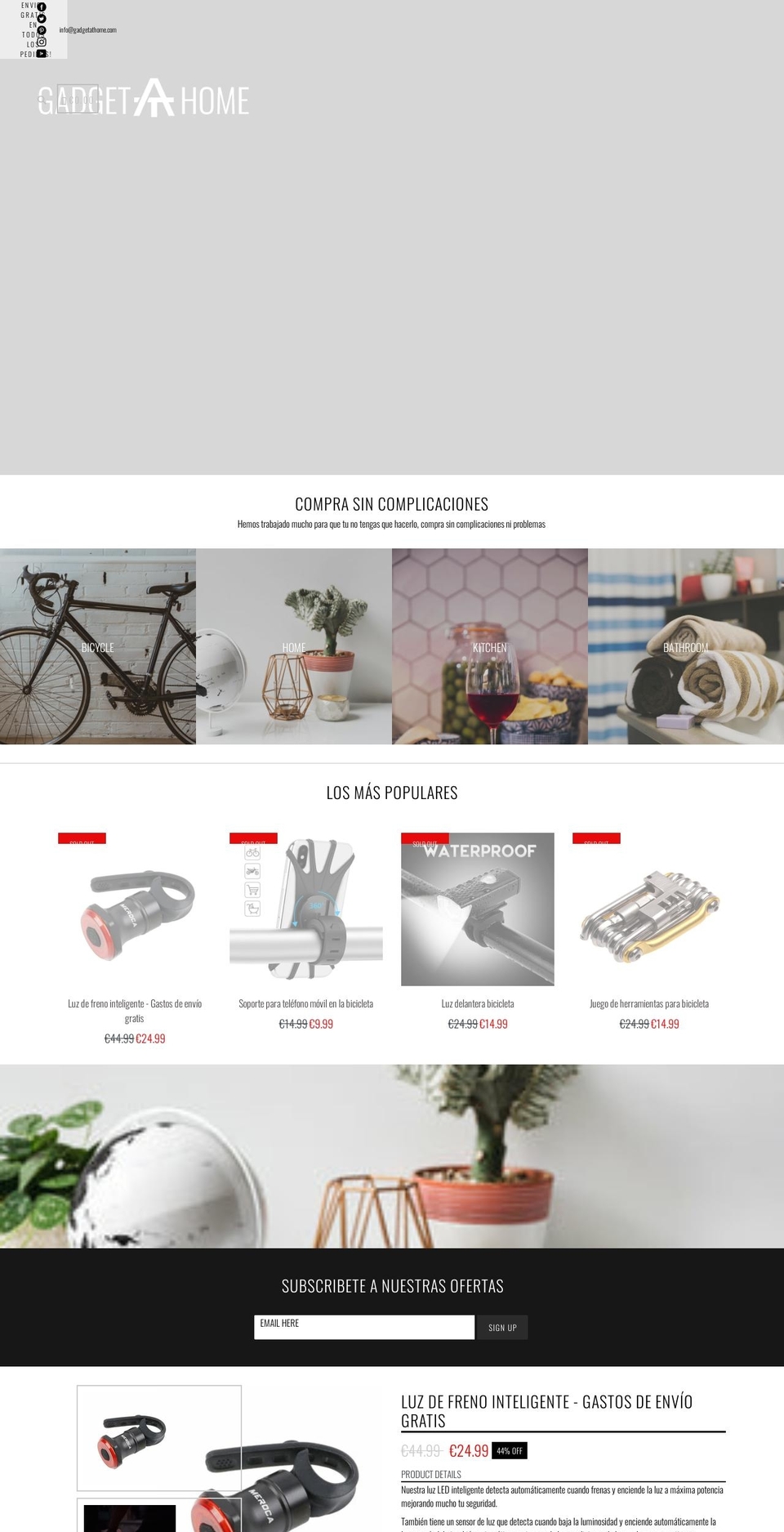 gadgetathome.com — Shopify storefront screenshot