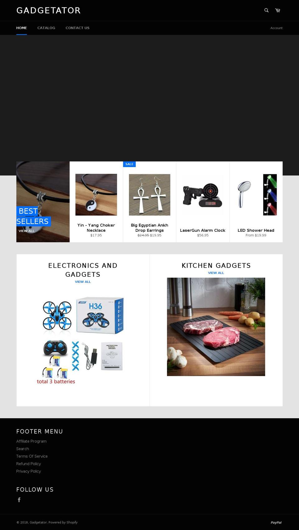 gadgetator.com shopify website screenshot