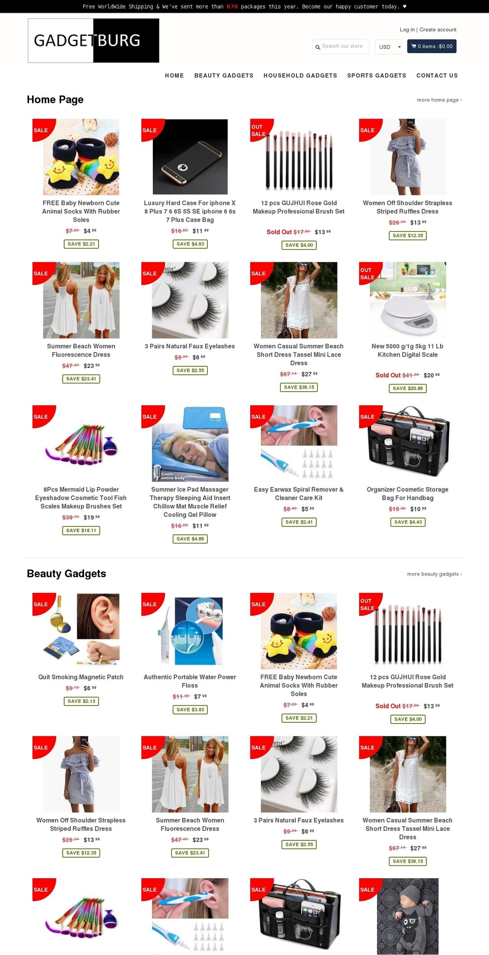 gadgetburg.com — Shopify storefront screenshot