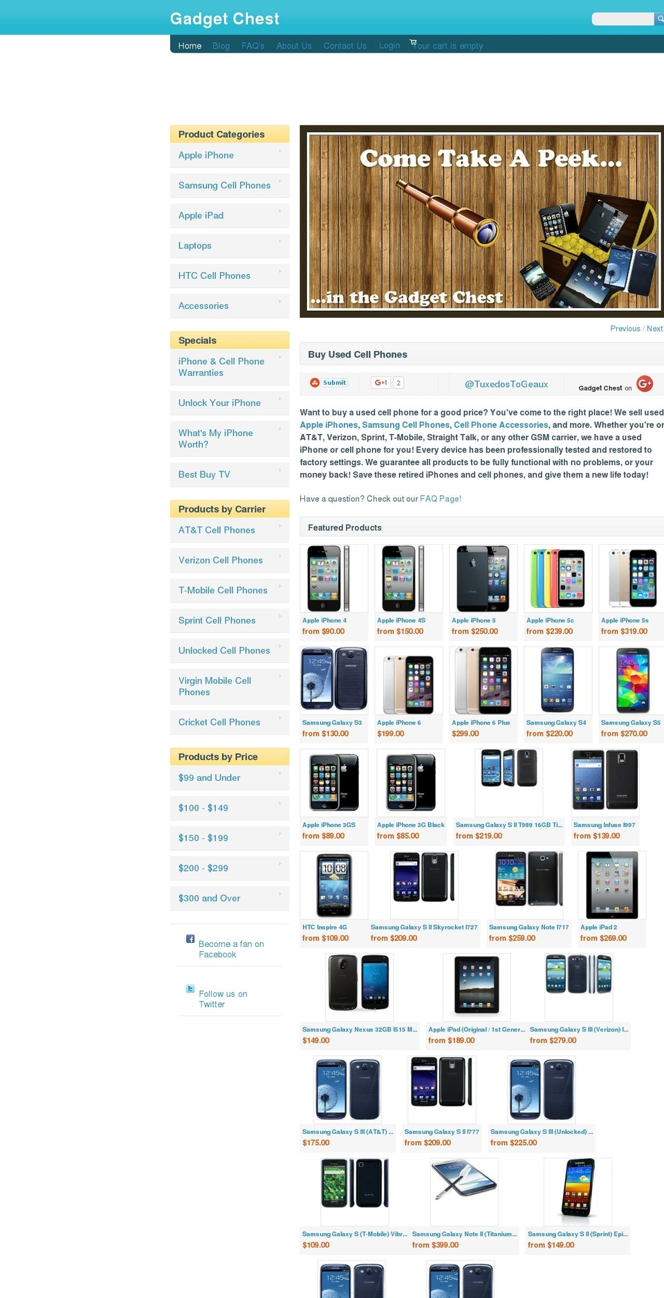 gadgetchest.com shopify website screenshot