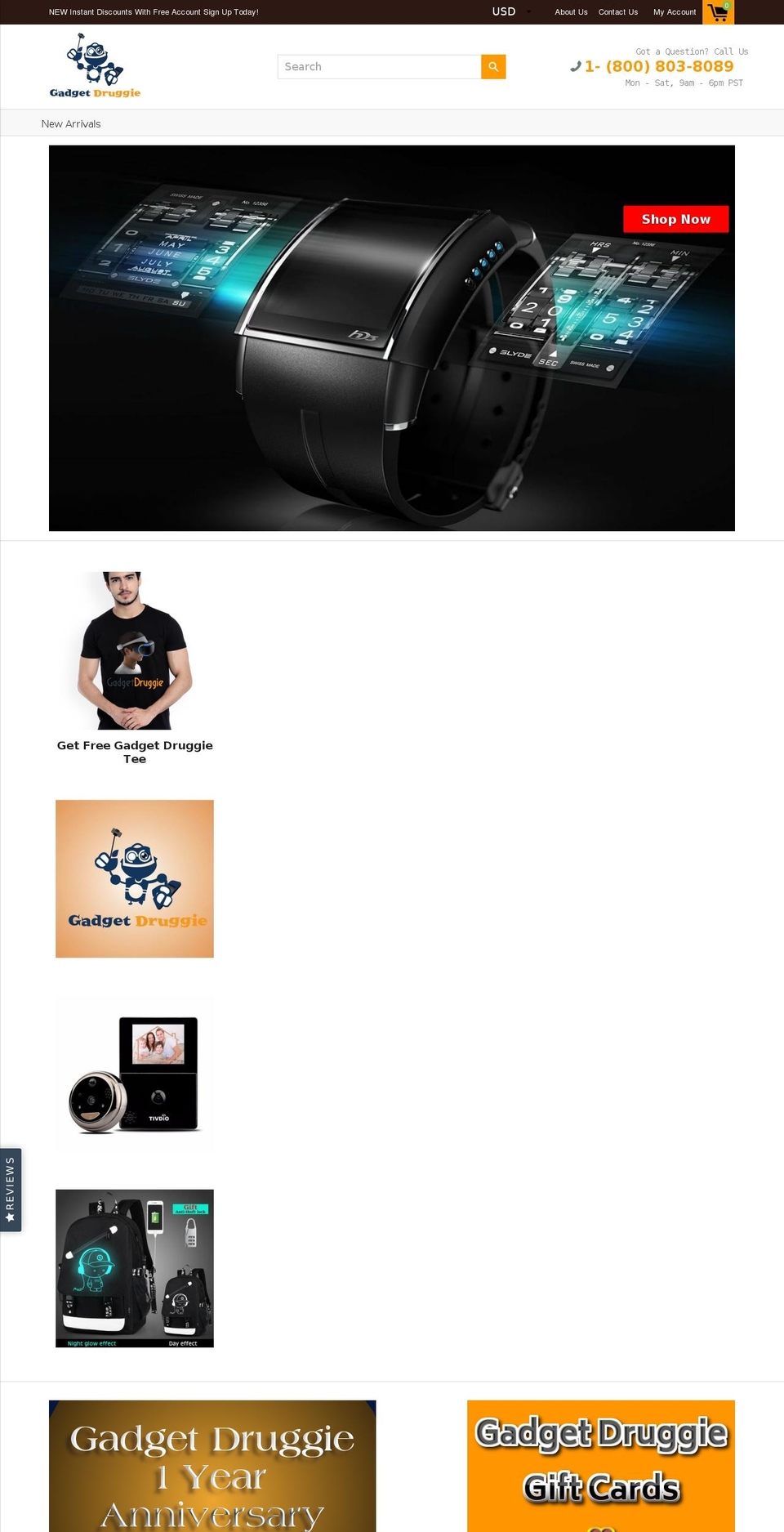 gadgetdruggie.com shopify website screenshot