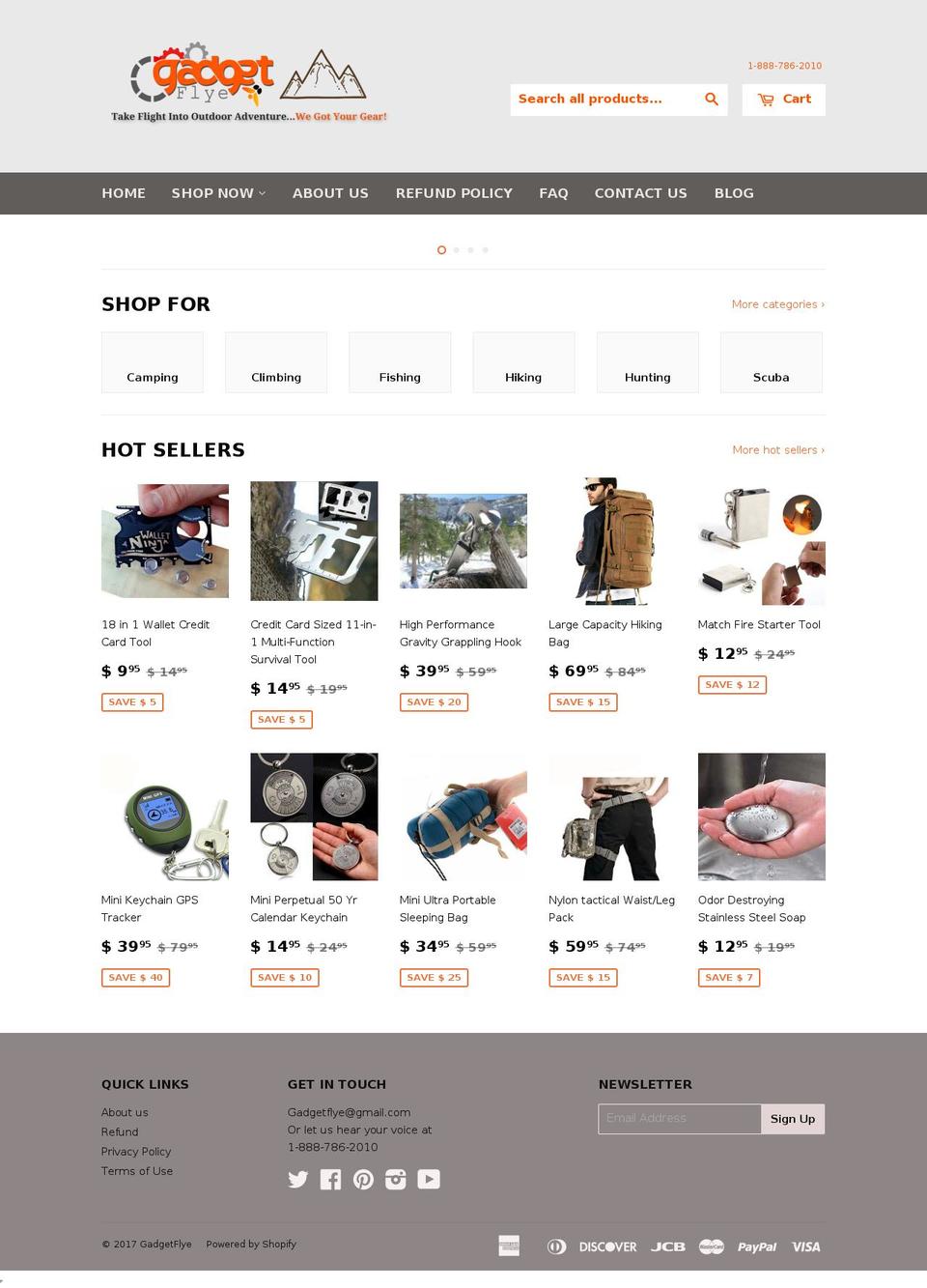 gadgetflye.com shopify website screenshot