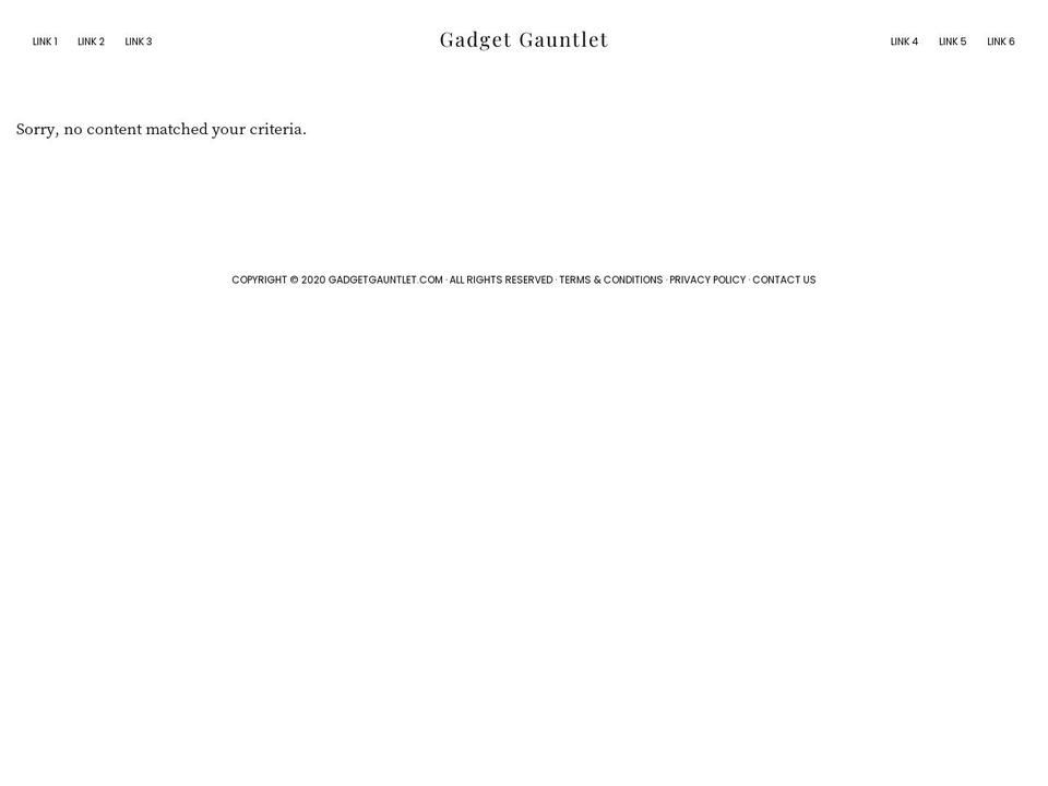 gadgetgauntlet.com — Shopify storefront screenshot