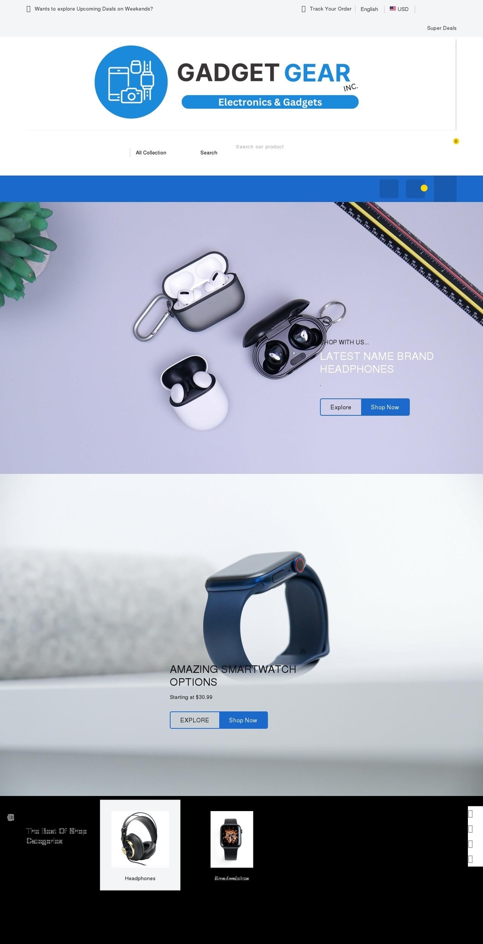 gadgetgear.store shopify website screenshot