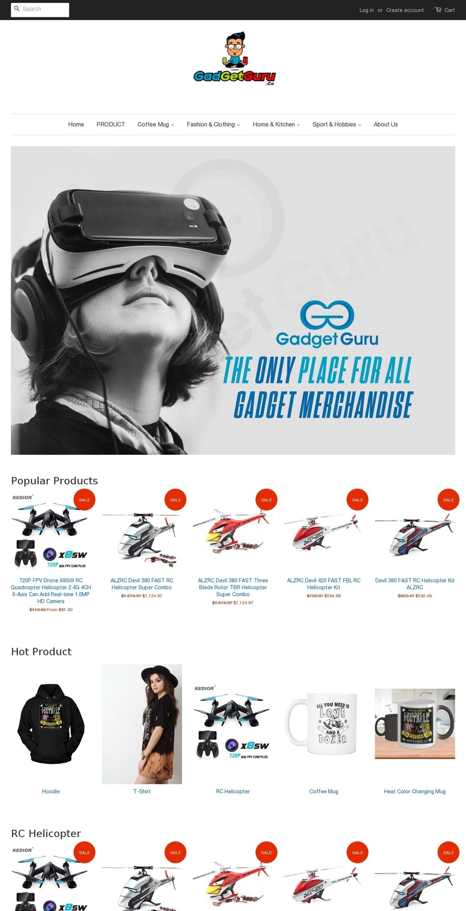 gadgetguru.co shopify website screenshot