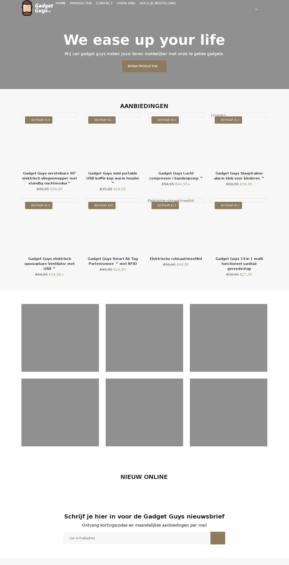 gadgetguys.nl shopify website screenshot