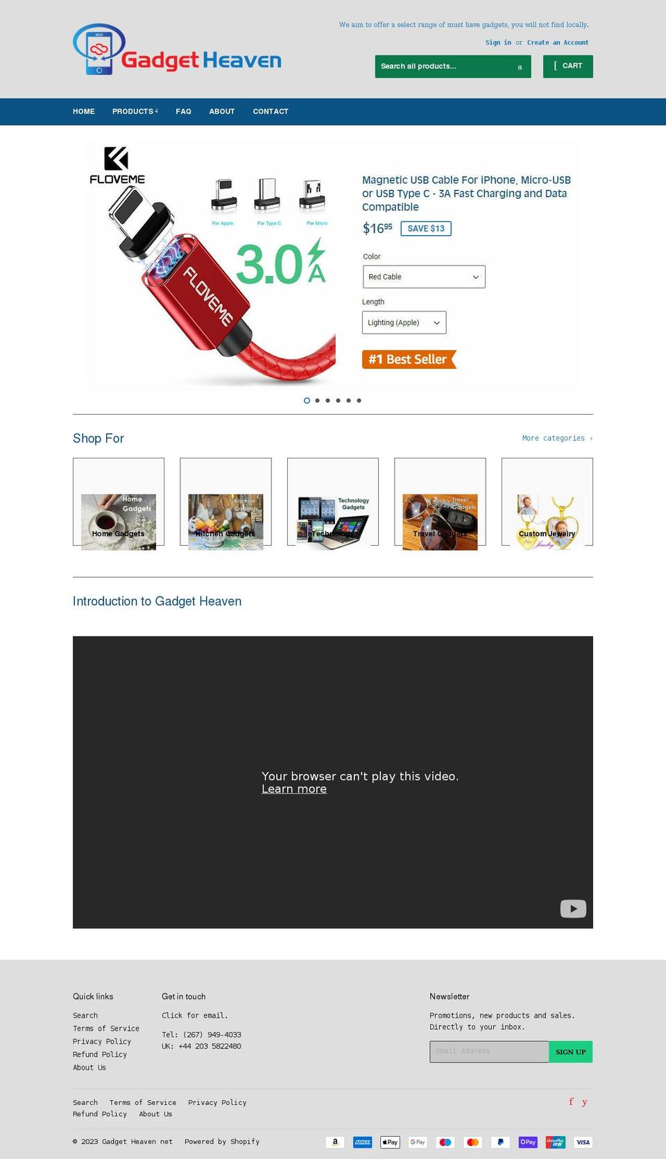 gadgetheaven.net shopify website screenshot
