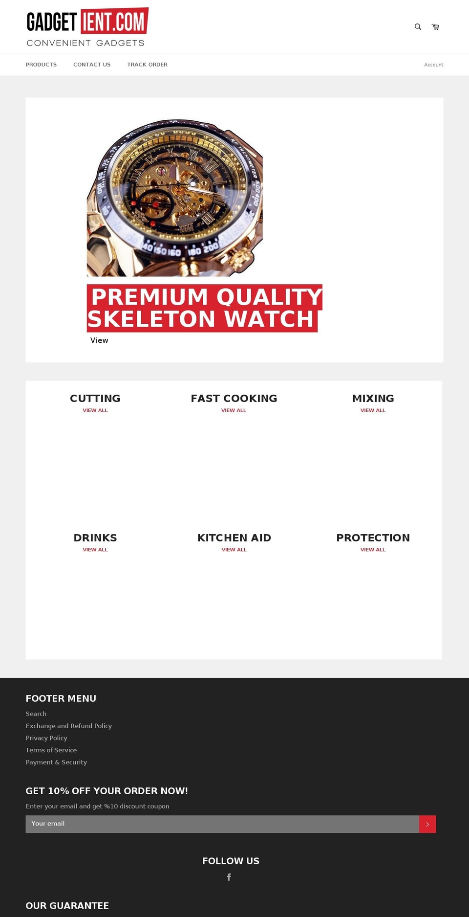 gadgetient.com shopify website screenshot