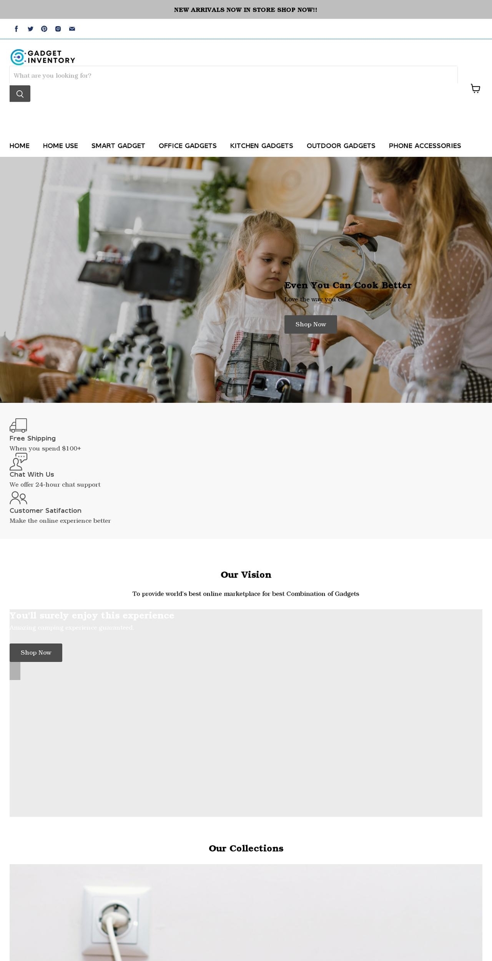 Gadget Shopify theme site example gadgetinventory.com