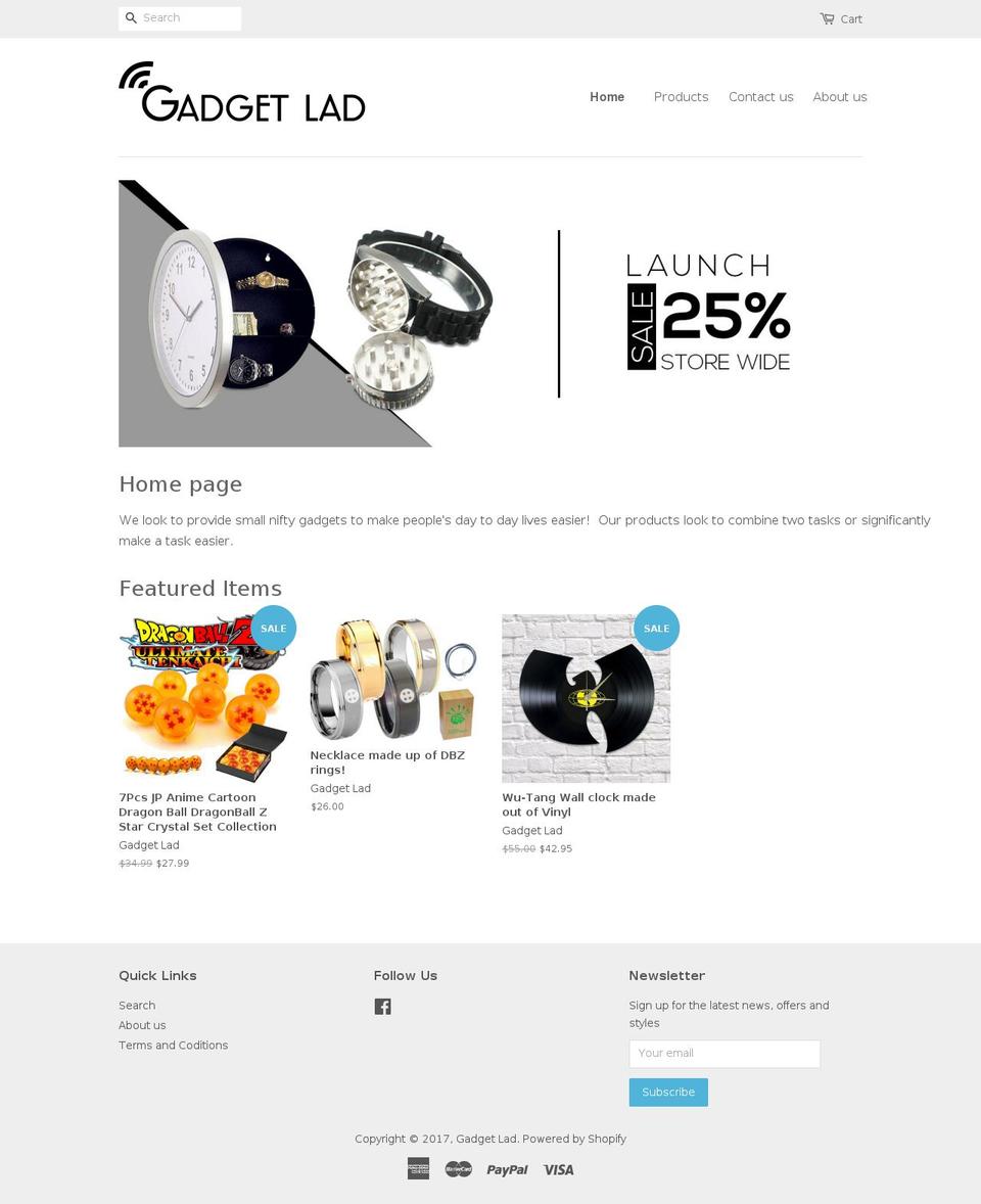 gadgetlad.net shopify website screenshot