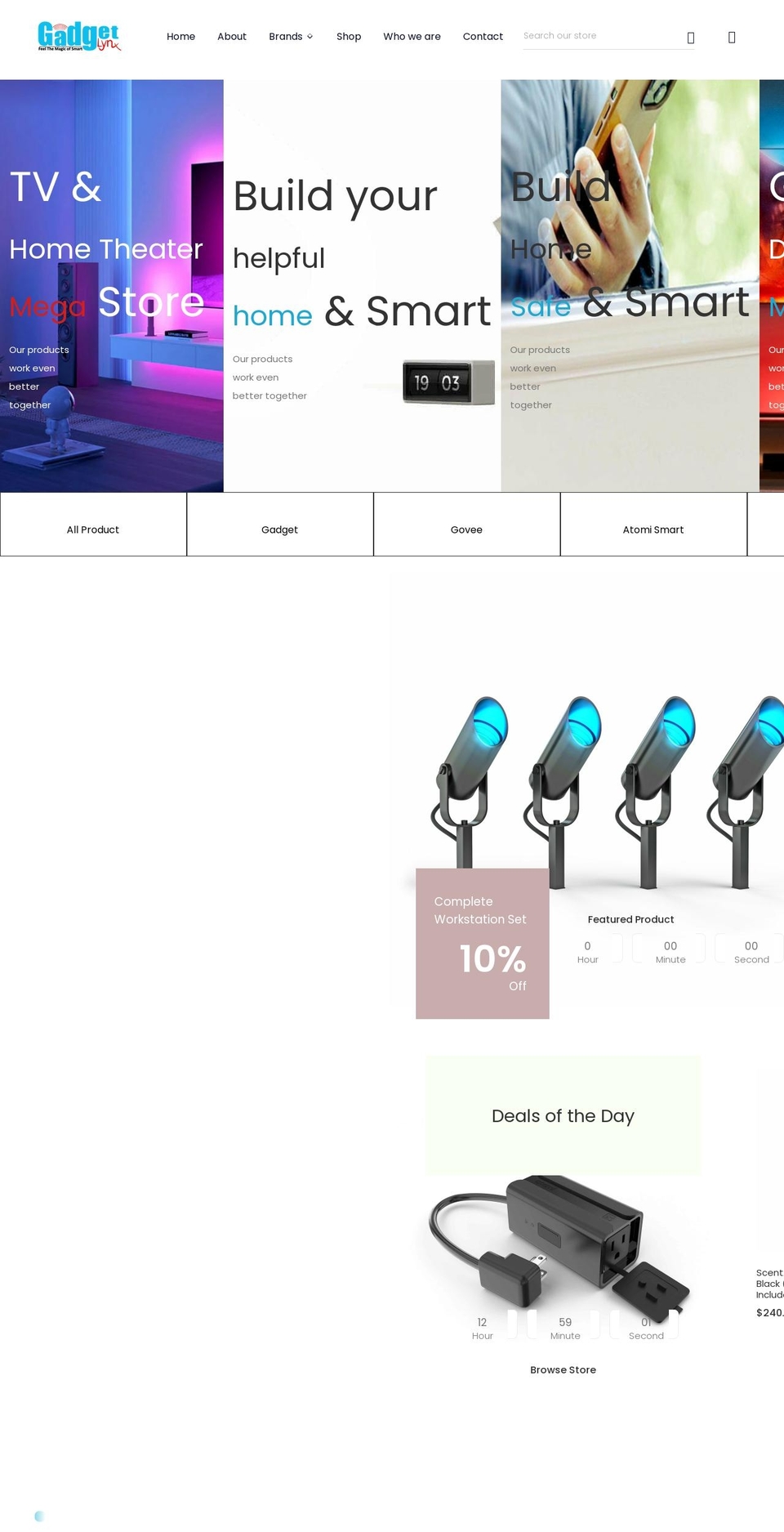 Dking-v---store- Shopify theme site example gadgetlynx.com