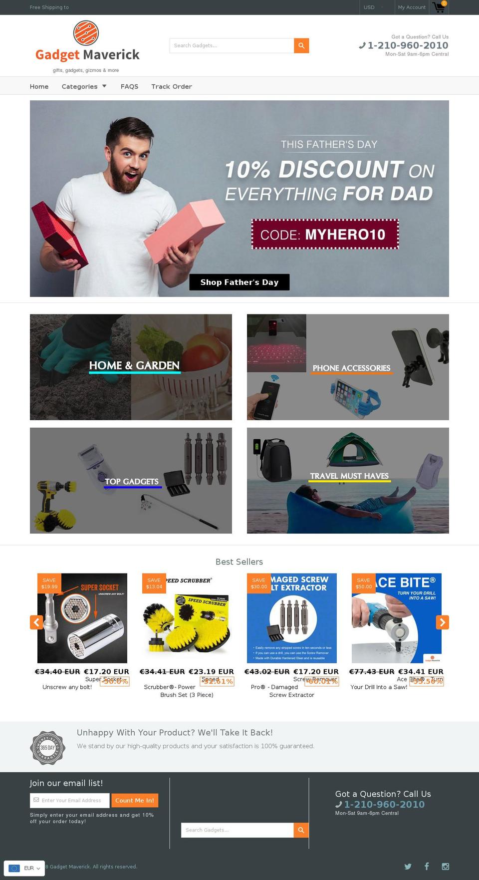 gadgetmaverick.com — Shopify storefront screenshot