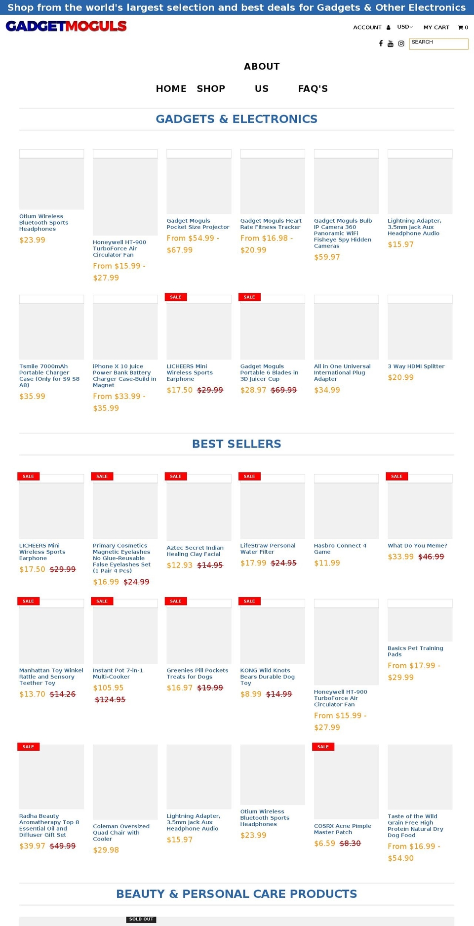 gadgetmoguls.com — Shopify storefront screenshot