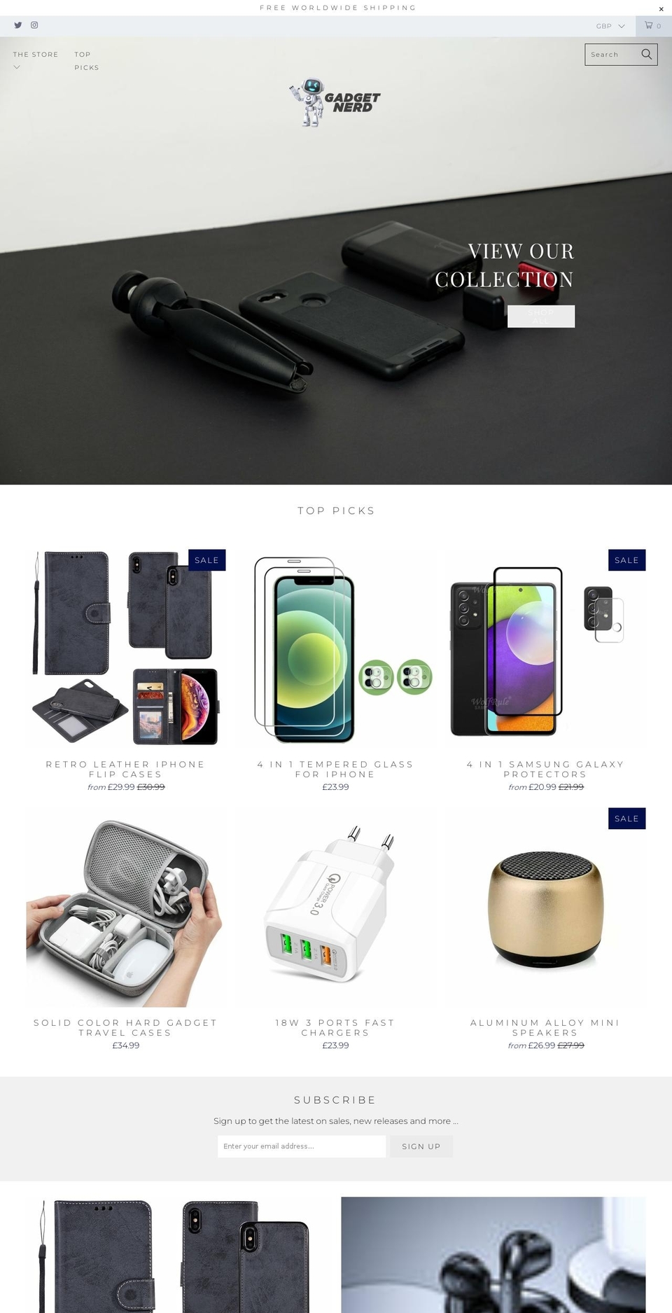 gadgetnerd.co.uk shopify website screenshot