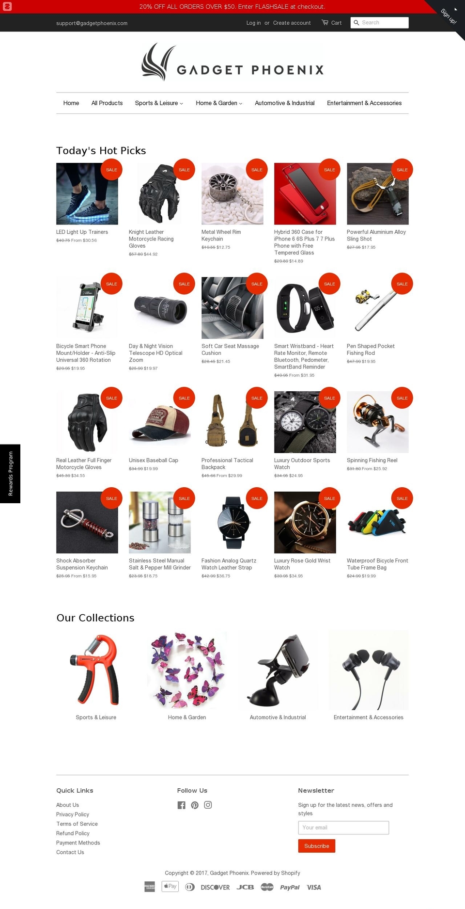 gadgetphoenix.com shopify website screenshot