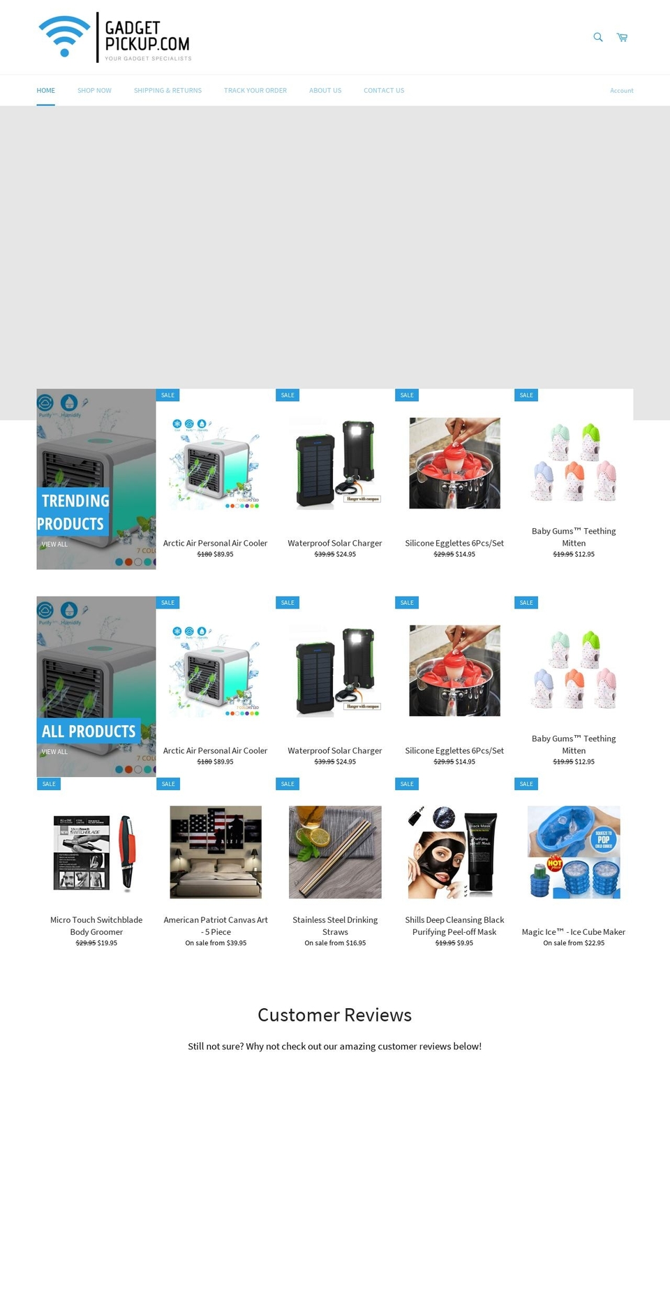gadgetpickup.com — Shopify storefront screenshot