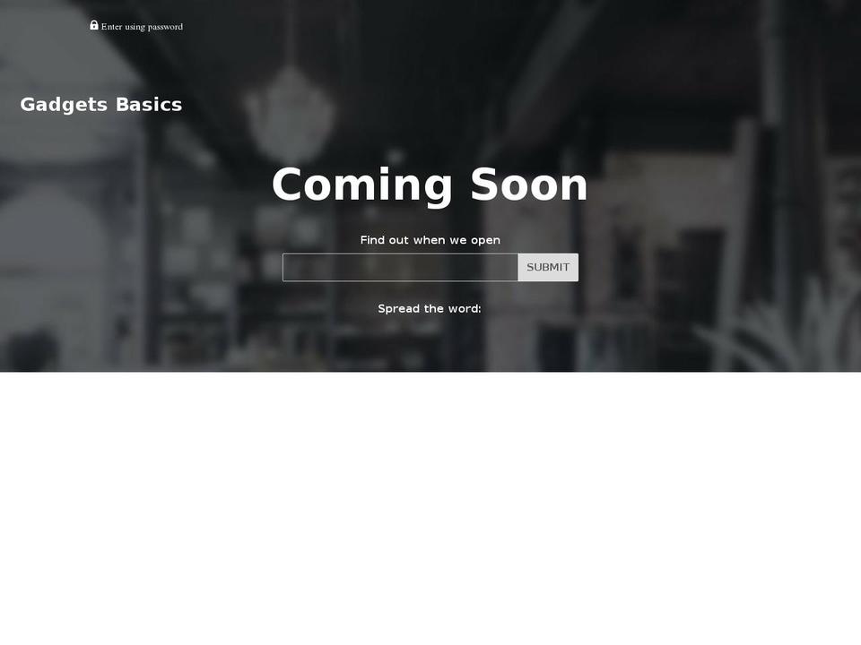 gadgetsbasics.com — Shopify storefront screenshot
