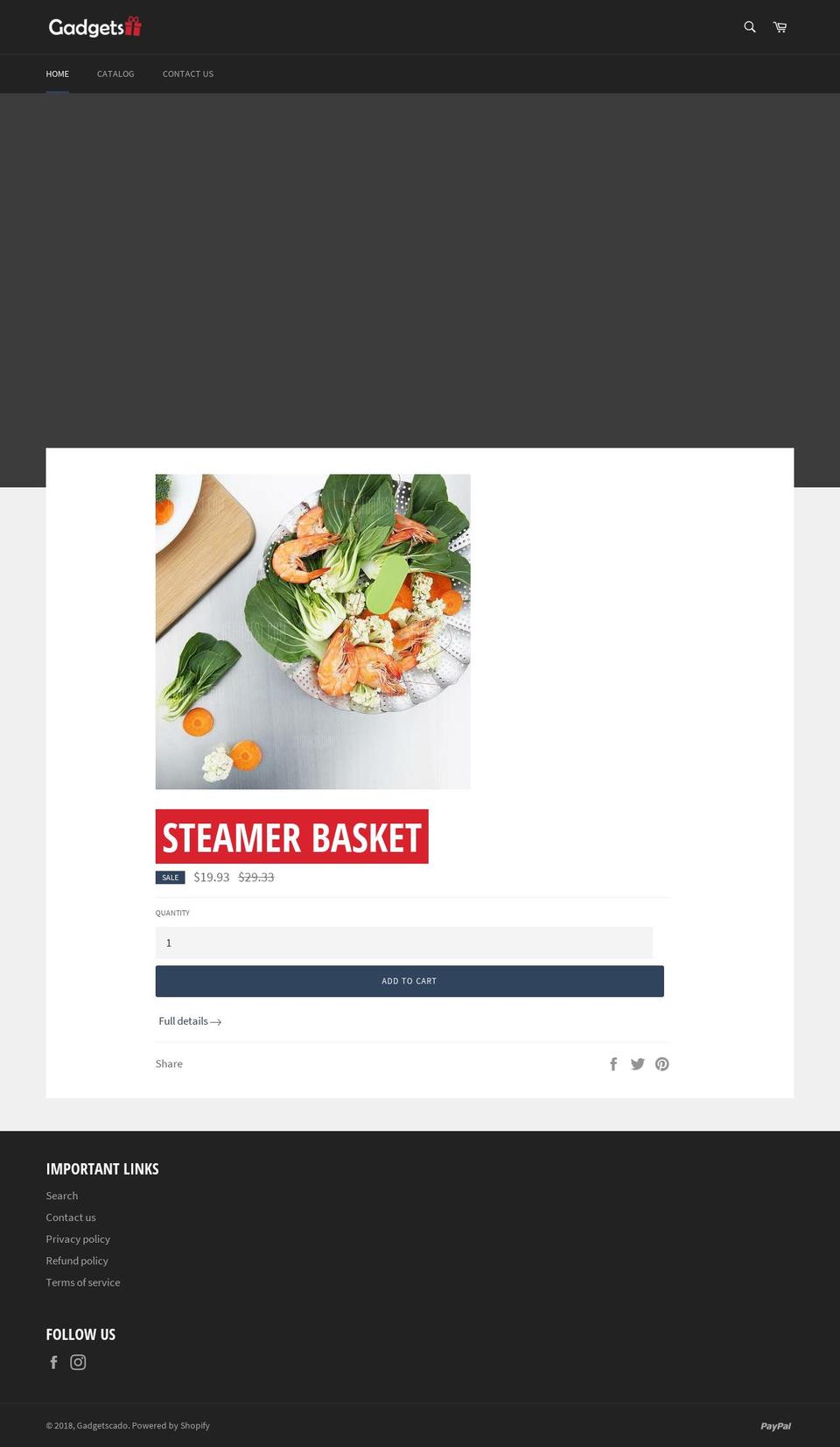 gadgetscado.com — Shopify storefront screenshot