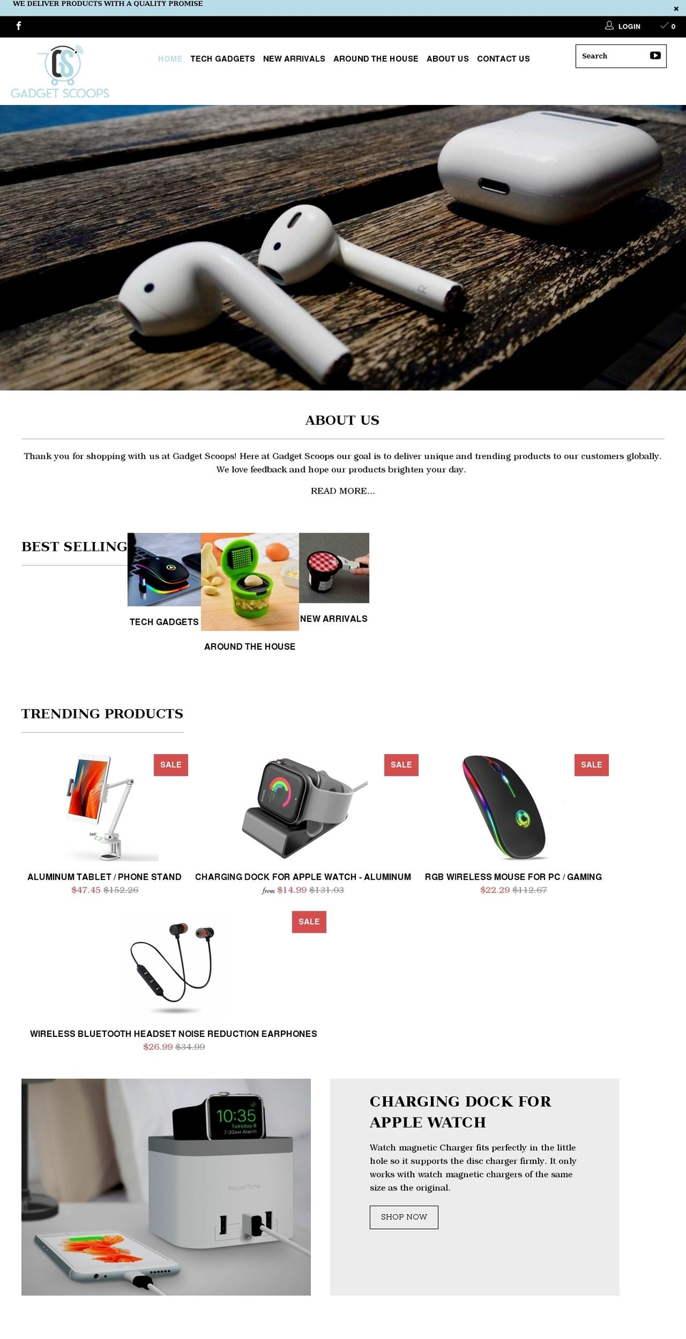 gadgetscoops.com shopify website screenshot