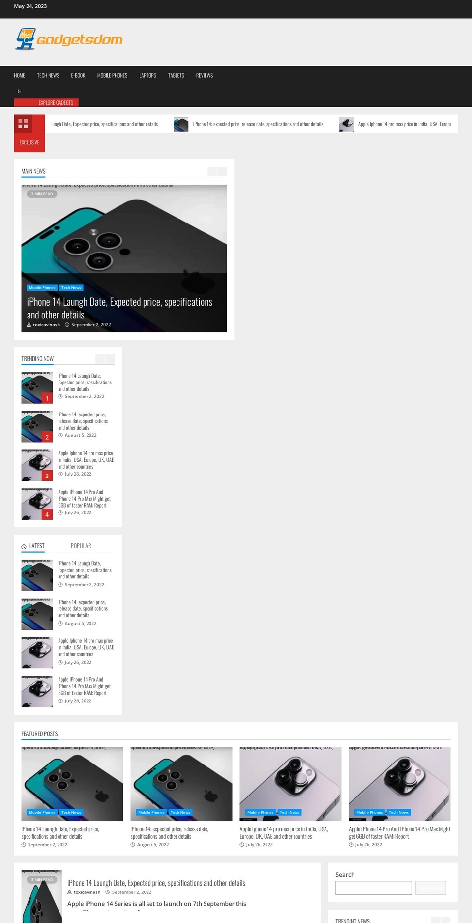 gadgetsdom.com — Shopify storefront screenshot