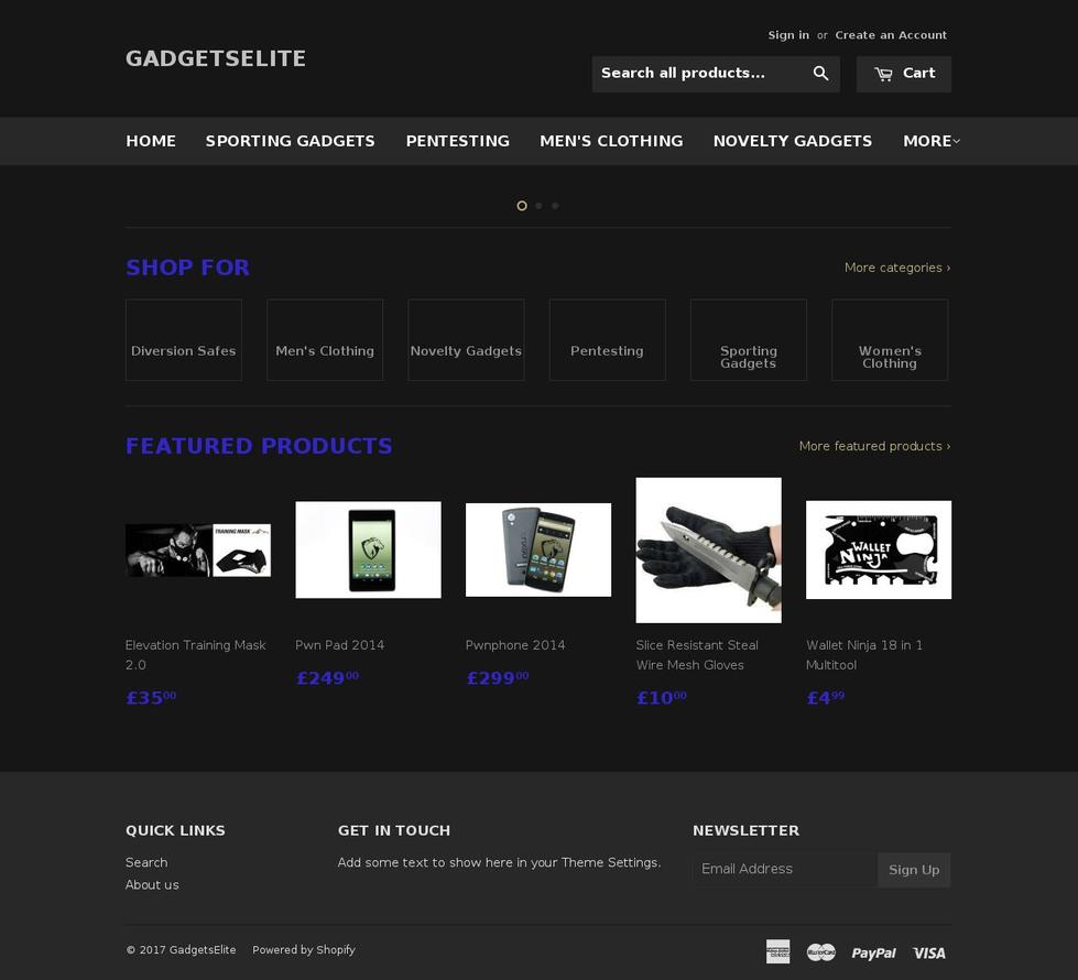 gadgetselite.com shopify website screenshot
