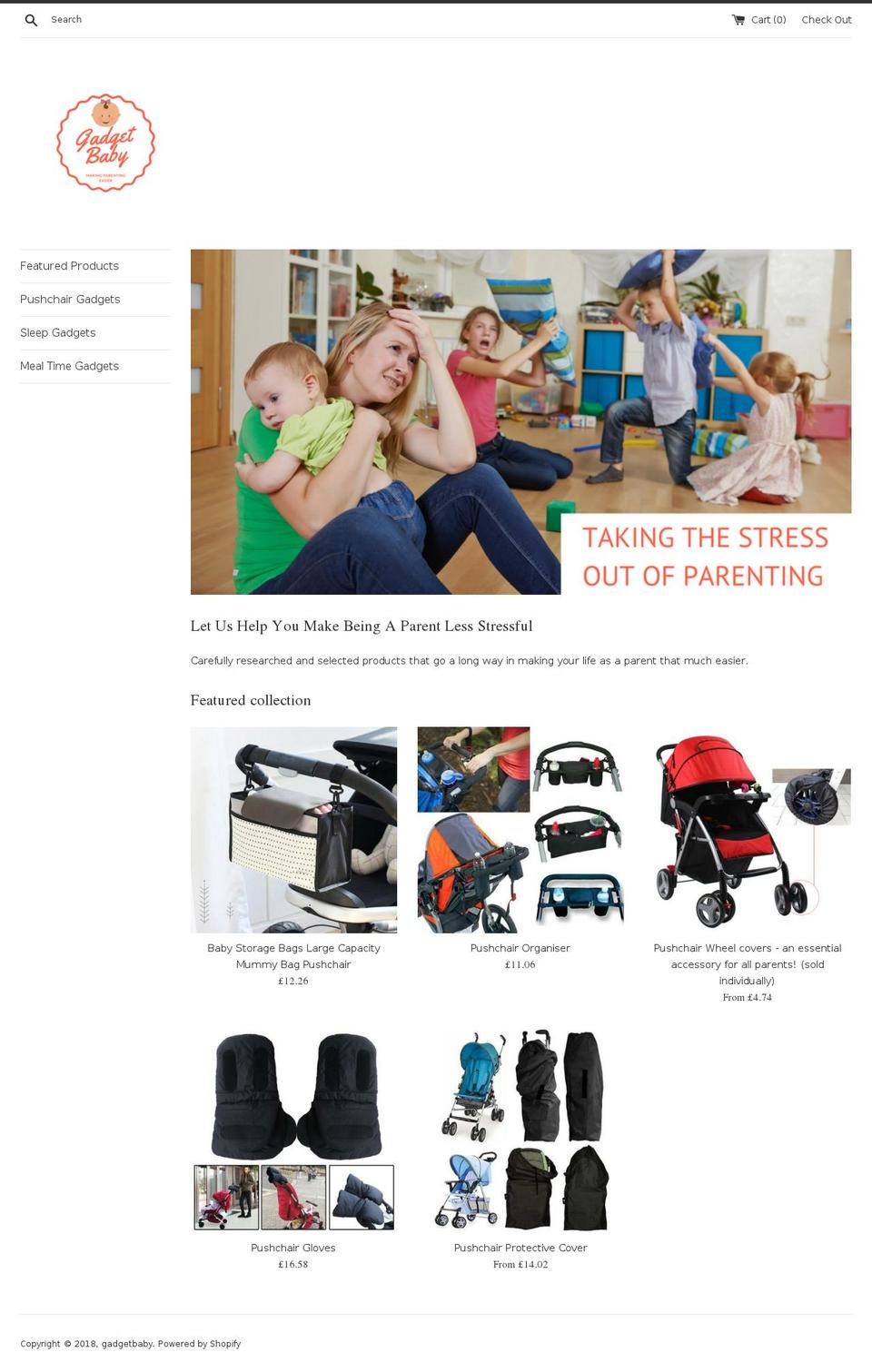 gadgetsforbabies.com — Shopify storefront screenshot