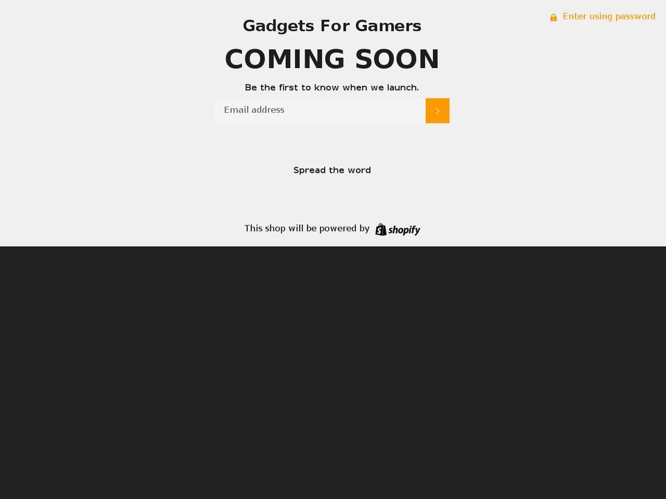 gadgetsforgamers.com — Shopify storefront screenshot