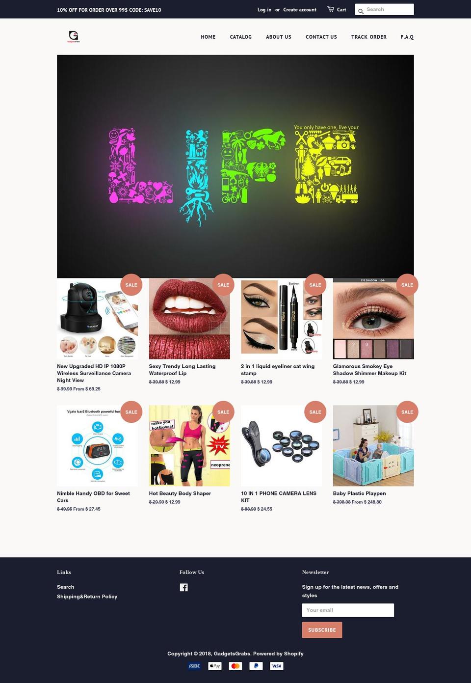 Copy of Debut Shopify theme site example gadgetsgrabs.com