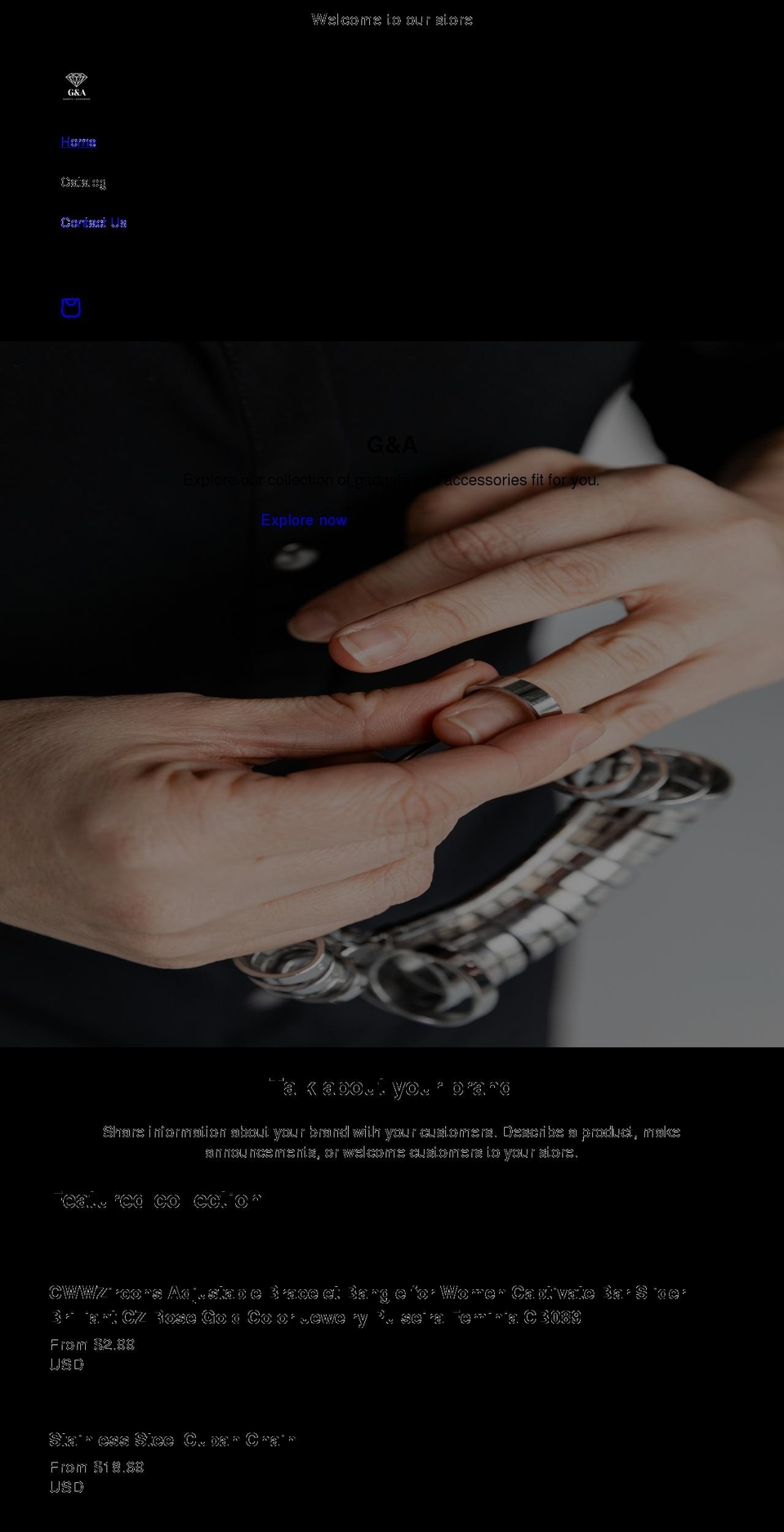 gadgetsnaccessories.com shopify website screenshot
