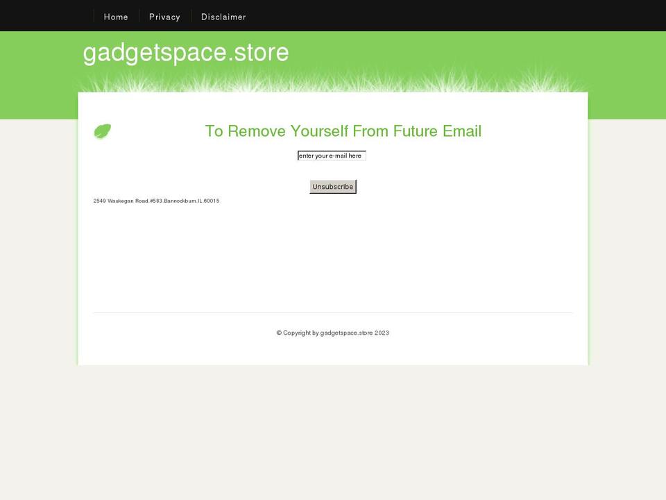 gadgetspace.store shopify website screenshot