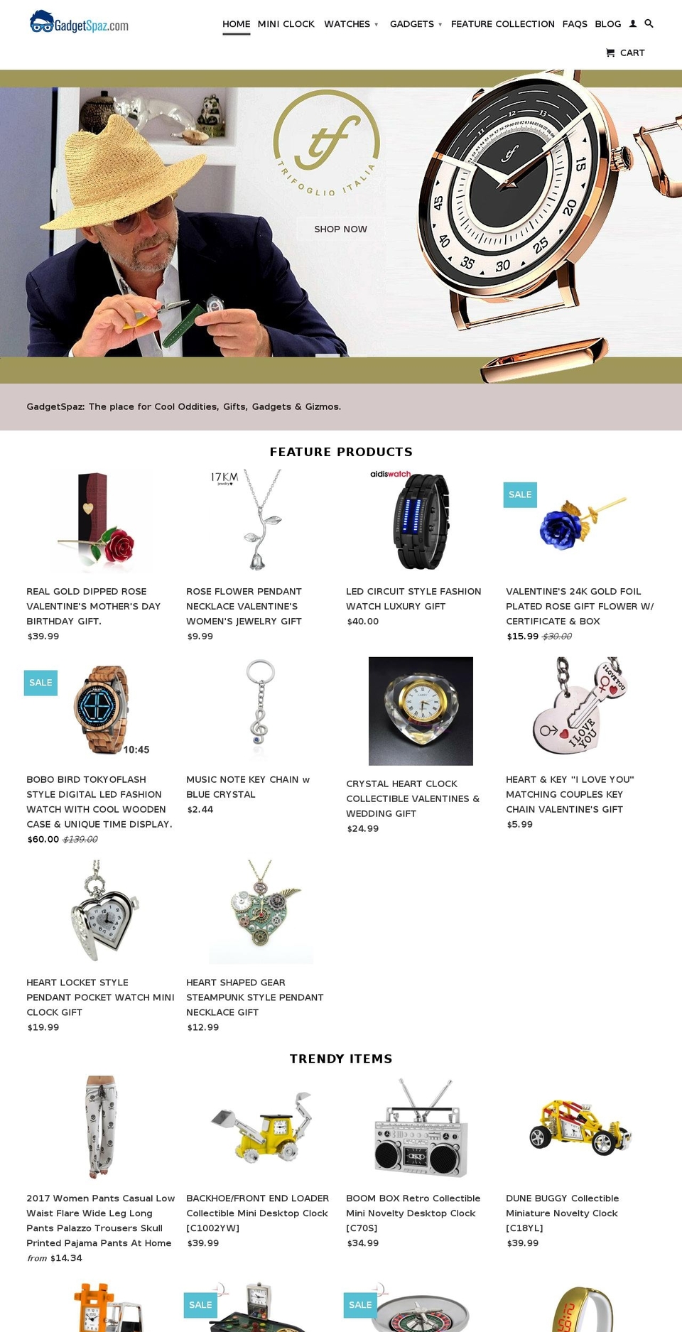 gadgetspaz.com — Shopify storefront screenshot