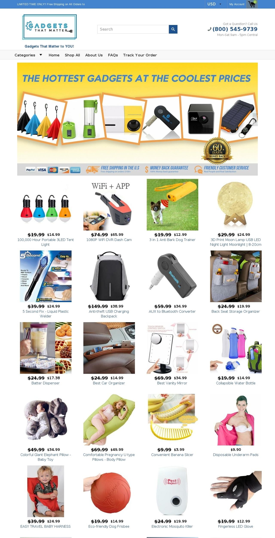 gadgetsthatmatter.com — Shopify storefront screenshot