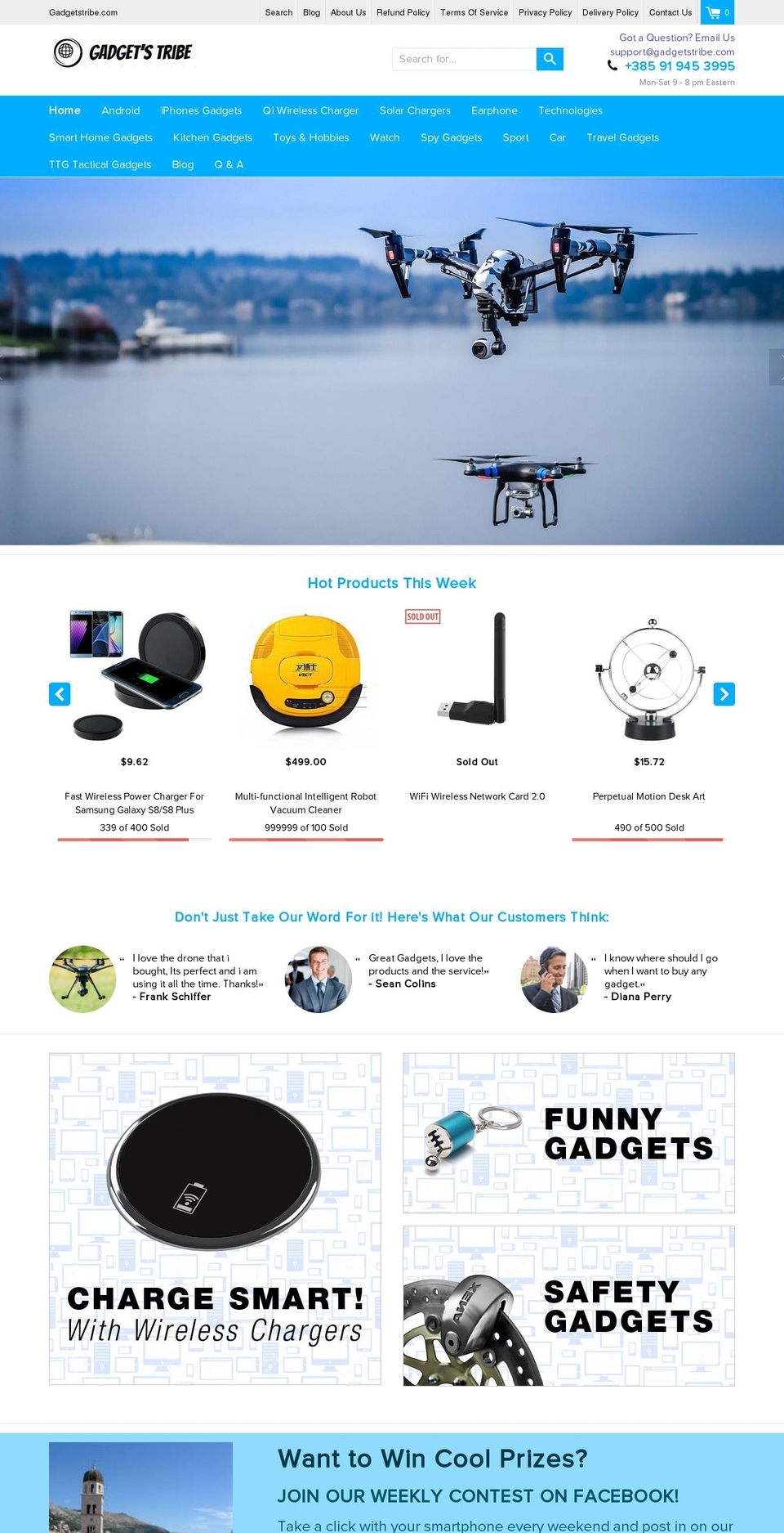 Umer theme Shopify theme site example gadgetstribe.com