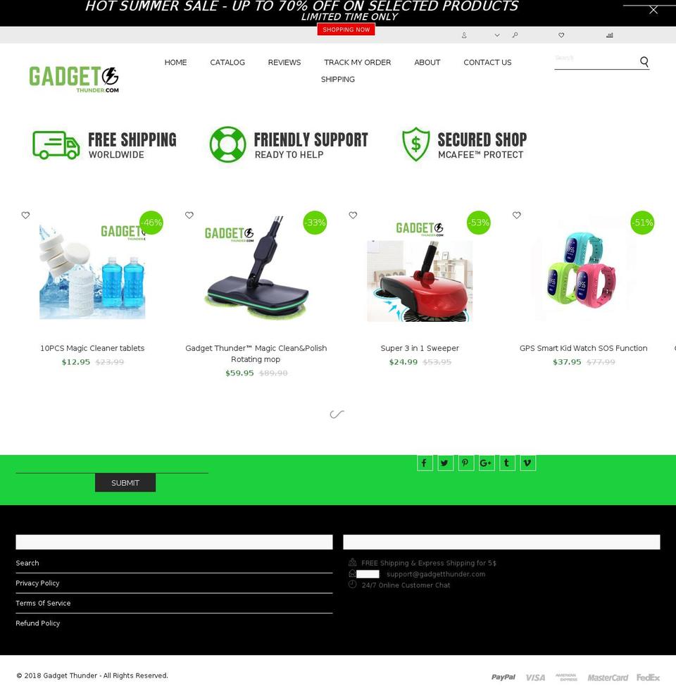 gadgetthunder.com — Shopify storefront screenshot