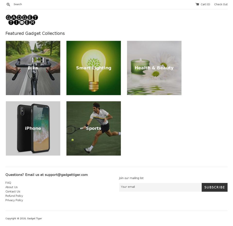 gadgettiger.com — Shopify storefront screenshot