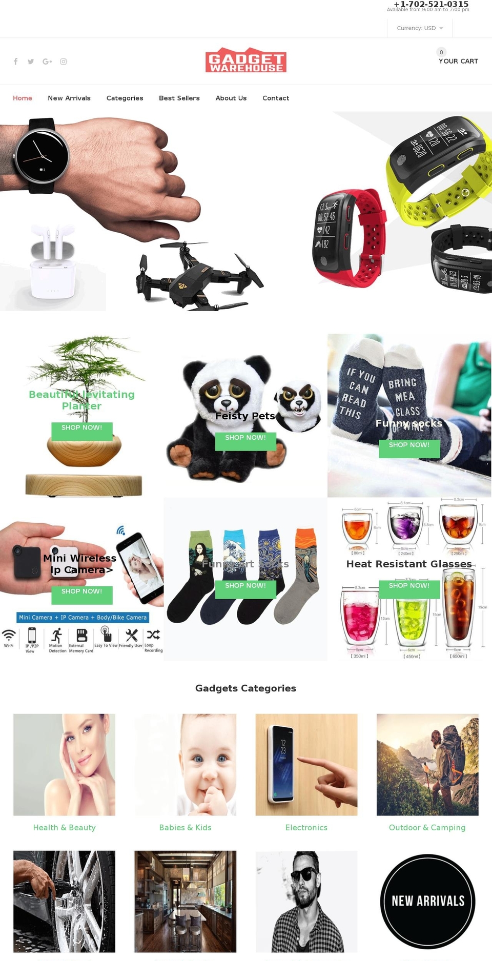 install-me-myshop-v-1-0-8 Shopify theme site example gadgetwarehouse.net