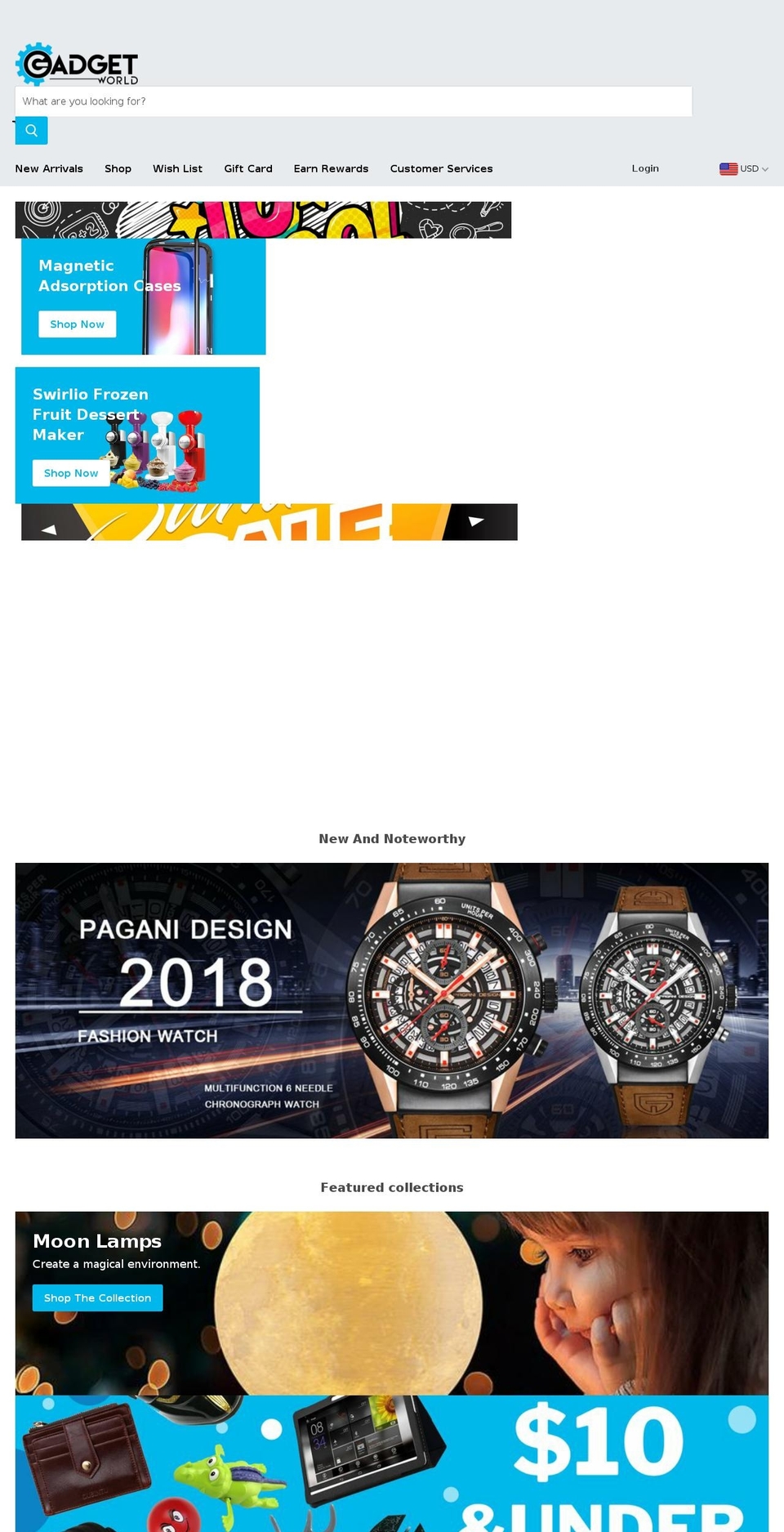 gadgetworld.ae shopify website screenshot