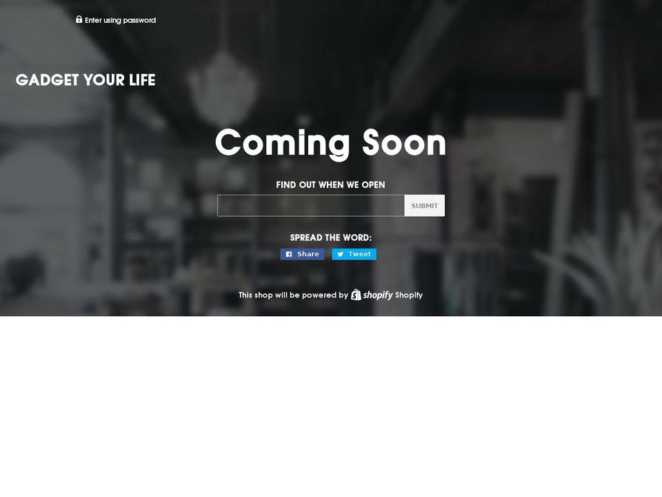 gadgetyourlife.com — Shopify storefront screenshot